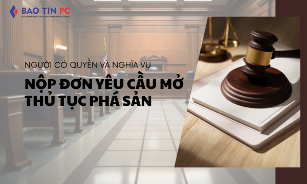 Người có quyền và nghĩa vụ nộp đơn yêu cầu mở thủ tục phá sản