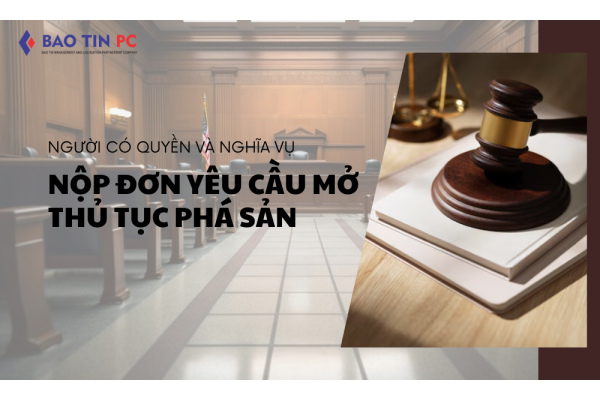 Người có quyền và nghĩa vụ nộp đơn yêu cầu mở thủ tục phá sản