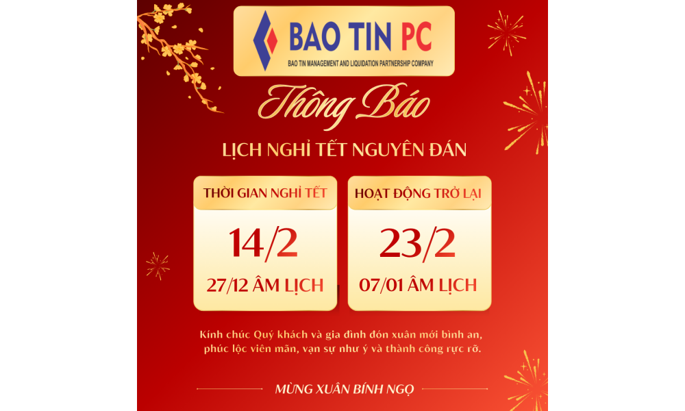 THÔNG BÁO NGHỈ TẾT NGUYÊN ĐÁN 2026