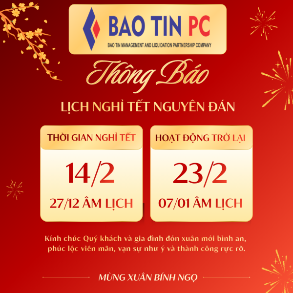 THÔNG BÁO NGHỈ TẾT NGUYÊN ĐÁN 2026 THÔNG BÁO NGHỈ TẾT NGUYÊN ĐÁN 2026